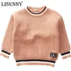 Autumn Winter Baby Boys Sweater Children knitted Clothes Kids Pullover Jumper Toddler Striped European American Style Boy 2109142249201