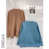 Moda męskie Swetry BLI2022 Brand New Haft List Drukowanie Wełny Okrągły Neck Dzianiny Sweter Mężczyzna Topy Kobiety Knitting Blue Brown