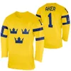 28 Michelle Lowenhielm Team Sweden 2022 Winter Hockey Jersey Linnea Andersson Henrik Tommernes Jessica Adolfsson Josefin Bouveng L2929371