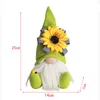 Party Supplies Thanksgiving Harvest Bee Day Festival Decoration Plush Gnome Doll with Sunflower Ladybug Home Ornaments PHJK2108