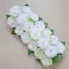 Party Decoration 2pc 50X20cm DIY Wedding Flower Wall Arrangement Supplies Silk Peonies Rose Artificial Row Decor Iron Arch