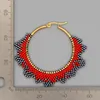 Hoop & Huggie Go2Boho Earrings For Women Native Style Earring Jewelry Miyuki Seed Beads Ear Rings Gift Stainless Steel Pendientes