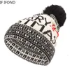 New Christmas elk Knitted Hat For Women Men Winter Elastic Warm Beanie Hat Sports Ski Bonnet Cap 2022 New Year Decorations Y21111