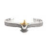 Étnica Nórdica Antiga Prata Banhado Bangle Vintage Eagle Hawk Pulseira Pulseira para Homens Mulheres Viking Jóias Presente Q0719