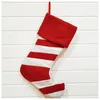 Grand Chirstmas Decoration Stockage Stripe Christmas Christmas Gift Gift Sac de Noël Décoration de l'arbre de Noël Sac de rangement Sac de fête