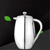 Guret 350ml French Press Maker Double Walled Chaleira Aço Inoxidável Moka Coffee Filter Pot Anti-Scald 210330