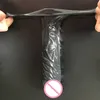 Estensore del manicotto del pene in silicone da 19 cm Pene realistico giocattolo riutilizzabile Estensione giocattolo sexy per gli uomini Giocattoli per l'ingrandimento del cazzo Guaina Delay293C