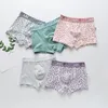 5PCS Solid Color Boy Panties Bomull Barns Underkläder Partihandel Boys Boxers