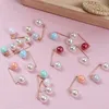 Double Pearl Brooch Snowflake Bow Decoration Accessories Enamel Needle Brooch Silk Scarf Buckle Pure Copper Fittings