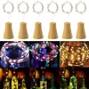 Strings Light String Bottle Stopper LED Catena per lampada decorativa a energia solare impermeabile per feste di compleanno, matrimoni al coperto