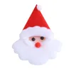 Decoraciones navideñas 5 uds. Adorno feliz franela muñeco de nieve accesorio artesanía año DIY colgantes de Papá Noel muebles para el hogar decoración del árbol