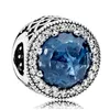 Bleu ciel Serie Vlinder Bloem Eenhoorn Sterren Maan Uil Vliegtuig Kralen Fit Originale Pandora Charms Brassard Diy Sieraden