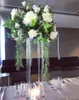 Decoração de casamento Clear Acrílico Flower Stand para Casamento Mesa Decoração Centerpiece Colunas Floral Stand