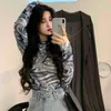 Autumn korean style small turtleneck Slim long Sleeve t-shirt Womens tops sexy Mesh Tees shirt femme (C2898) 210423