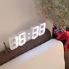 Horloges de Table de bureau, décoration de la maison, veilleuse moderne, alarme numérique, horloge murale LED 3D pour chambre à coucher, cadeaux électroniques