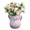 装飾的な花の花輪の花輪の花の花の花、不滅の人工的なブーケ、卓球菊、家の装飾、結婚式