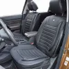 1x Auto Auto Front Seat Cover Back Support Taille Cushion Protector Seats Mat Black PU-leer