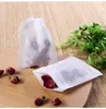 200Pcs/Lot Teabags Tools 5 x 7CM Empty Scented Teas Bags With String Heal Seal Filter Paper for Herb Loose Tea HH21-212