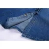 Grande taille vêtements pour femmes printemps manches longues Blouse qualité chemise en jean Vintage décontracté bleu jean chemise Camisa Femininas 210401