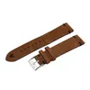 Brown Watch Bands Strap Watchband Suede Leather Men Women Genuine 18mm 20mm 22mm Watch Strap High Quality Watch Belt Kzsd08 H0915