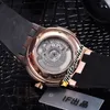 44 mm Gents Montres Executive El Toro Perpetual 320 00 Black Dial Tourbillon Automatic Mens Watch Rose Gold Case Rubber Strap Hwun 9929789