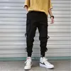 Hip Hop Streetwear Kargo Pantolon Erkekler Gevşek Rahat Joggers Sweatpants Ayak Bileği Uzunluğu Pantolon Moda M-5XL Erkekler