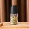 Glass Pepper Grinder Manual Salt Peppers Mill Herb Spice Shakers Kitchen Tools Adjustable Grinding Gadgets Cooking Accessories GCB14555