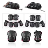 6pcs/set Skateboard Ice Roller Skating Protective Gear Elbow Pads Wrist Guard Cycling Riding Knee Protector for Kids Men Women Q0913