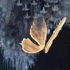 Romantik Düğün Tavan Dekorasyon LED Aydınlık Kelebek Sihirli Asılı Süsleme Sahne Şaşırtıcı Parlayan Olay Yol Kurşunu T İstasyonu Parti Süslemeleri Malzemeleri