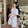 M-4XL Lâche Sweet Puff Sleeve Fille Puffy Robe Plus Taille Summer Mode Vêtements pour femmes ES pour femmes 210520