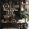 Hanglampen Scandinavisch eenvoudig transparant glas bubbelontwerp Enkele koplamp Modern G4 gouden hardware Restaurant DIY Decor LED-licht