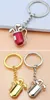 Creative Golf Tube Pendant Keychain Stereo Simulering Golfs Club Barrel Key Ring Giveaway