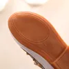 2021 nuevas sandalias para niñas Riverios zapatos individuales para niños sándalo de cuero desnudo niña princesa plana zapato de baile 6201693