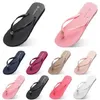 Estilo330 chinelos sapatos de praia flip flops mulheres verde amarelo laranja marinha bule branco rosa marrom sandálias 35-38