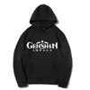 남자 후드 남성용 스웨트 셔츠 2022 Genshin Impact Fleece Harajuku Loose Streetwear Top Autumn Spring o Neck Pullover Hoody