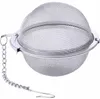 Rostfritt stål Te Potte Infuser Sphere Mesh Filler Ball Strainer 5cm DHL