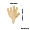 2021 Palmowy kształt poziomu drewna Pięć 5 Wspólny uchwyt do walcowania papierosów Rura do palenia 8mm King Size Papers Tobacco Rury