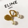 Boucles d'oreilles de perles Saijia Français Net Red Design de mode Simple Fashion Feme S925 Silver Needle5483008