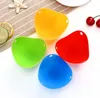 Silicone Egg Tools Poacher Cup Tray Eggs Mold Bowl Rings Cooker Boiler Kitchen Cooking Tool 4 COLORS SN3052