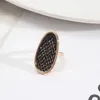 Леопардовый принт белый синий abalone оболочка бумаги кольца мода золотой цвет панк улица ювелирное кольцо для женщин