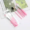 DHL 5 stks / partij oogschaduw stichting wenkbrauw eyeliner wimper lip borstel make-up borstels cosmetische tool make-up set