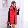 Gilet per bambini Capispalla per bambini Cappotto invernale Gilet per vestiti per bambini Moda in cotone caldo Giacca per bambina teenager Genitore-bambino 210818