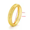 Bangle Trendy Gold 60mm offen für Frauen Exquisit Dubai Braut Hochzeit Äthiopisches Armband Afrika Schmuck Party Geschenke