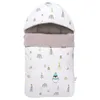 Baby Slaapzak envelop voor Neonate Pure Cotton Born Baby Fant Wrapped Wter-wandelwagen Goed gedaan Details 211023