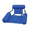 Uppblåsbara flottörrör simning flytande stol pool party float säng säte vatten bärbar solstol tillbaka3381082