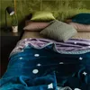 Casual Dubbelskikt Velvet Blanket Super Mjukt Tjockt Varmtäcke Soffa Cover Room Decoration Bed Sheet för höst vinter