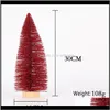 Decorations Festive Party Supplies Home & Gardenchristmas Decoration Desktop Miniature Red Pine Needle Dusting Mini Christmas Ornaments Tree