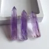 7 ~ 10 cm natürliche Amethyst-Quarz-Säule, lila Kristallspitze, Kunstornament, Mineral-Reiki-Heilung, Obelisk, Zauberstab, sechsseitiger Energiestein