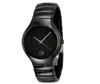 New fashion man watch quartz movement watches for Men wrist watch black ceramic wristwatches rd26245W