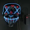 Party Decoration Halloween Mask Bar V-Shaped Bloody Funny Full Face Glow 120st